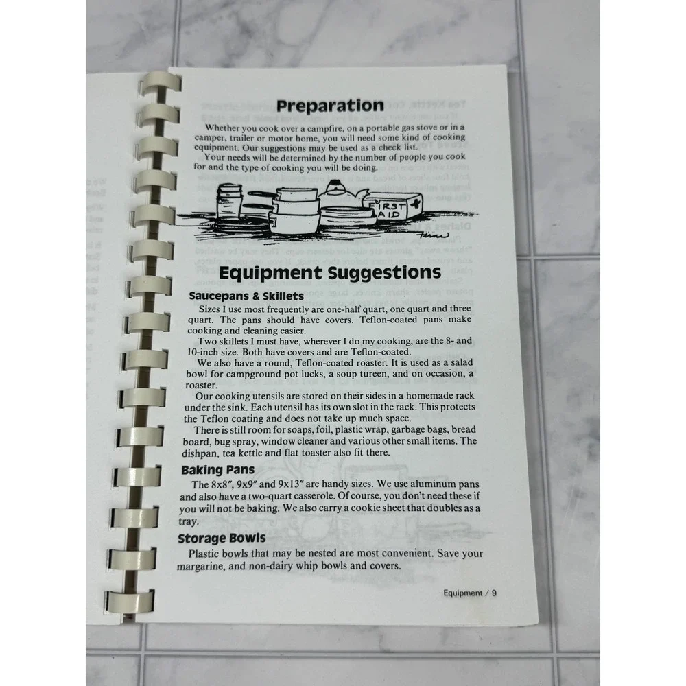 Easy RV Recipes Cookbook Ferne Holmes Traveling Cook Spiral Bound 2006 Camping